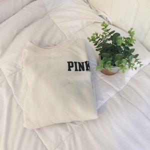 White VS Pink Yoga crewneck